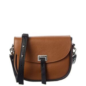 Italian Leather Crossbody, Brown